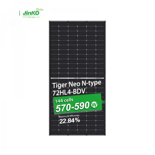 JKM570-590N-72HL4-BDV Jinko bifacial solar panel